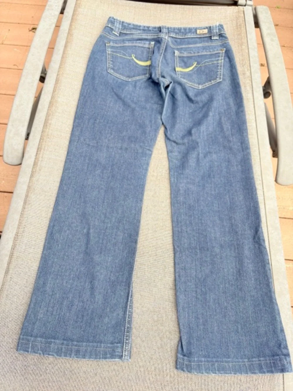 Y2K DKNY Dark Blue Denim Jeans Wide Leg excellent condition womens size 4 HEMMED